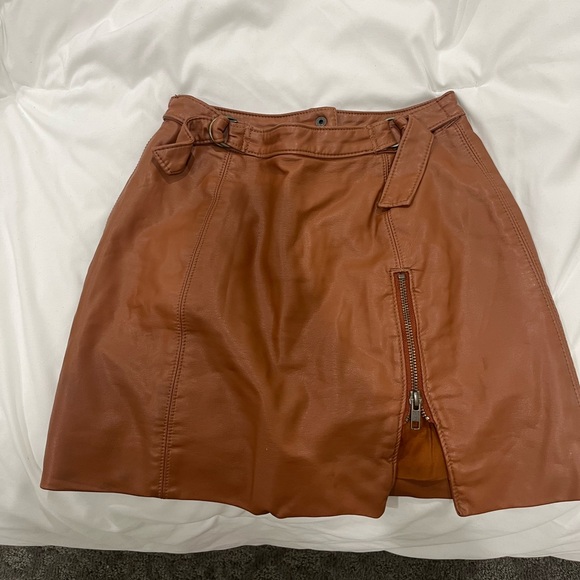 Free People Dresses & Skirts - Free people leather skirt
